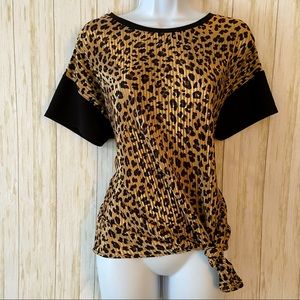 Croft & Barrow Knit & Satin Top